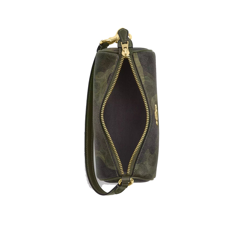 Coach Women's Nolita Barrel Bag In Signature Camo Print Gold/Dark Cypress Multi