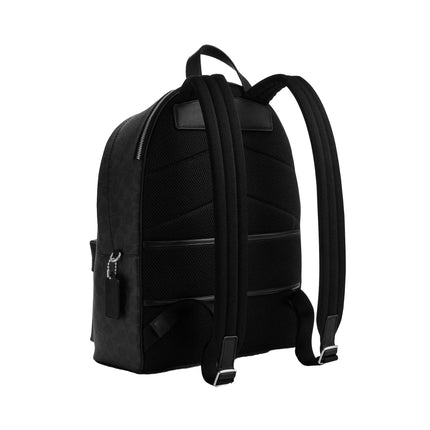 Coach Unisex Taylor Backpack In Signature Canvas Silver/Black Signature