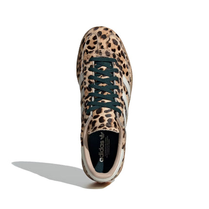 Adidas Women's Leopard Print Handball Spezial Shoes Magic Beige/Ivory/Aurora Ivy