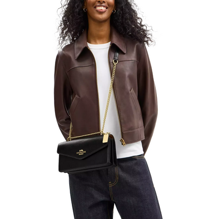 Coach Women's Klare Envelope Crossbody Bag Gold/Black