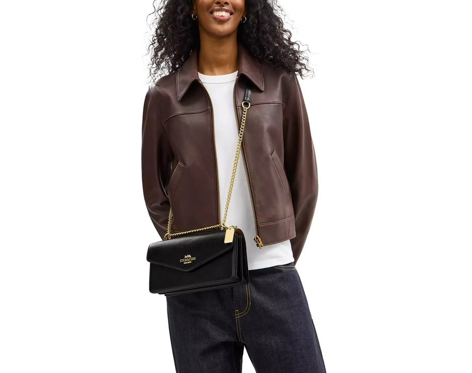 Coach Women's Klare Envelope Crossbody Bag Gold/Black