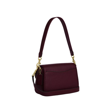 Coach Women's Hadley Shoulder Bag Gold/Dark Wine