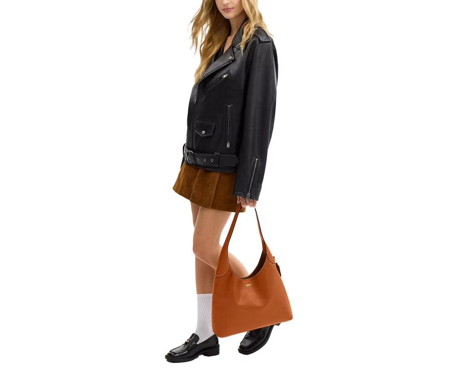 Coach Women's Brooklyn Shoulder Bag 34 Brass/Toffee