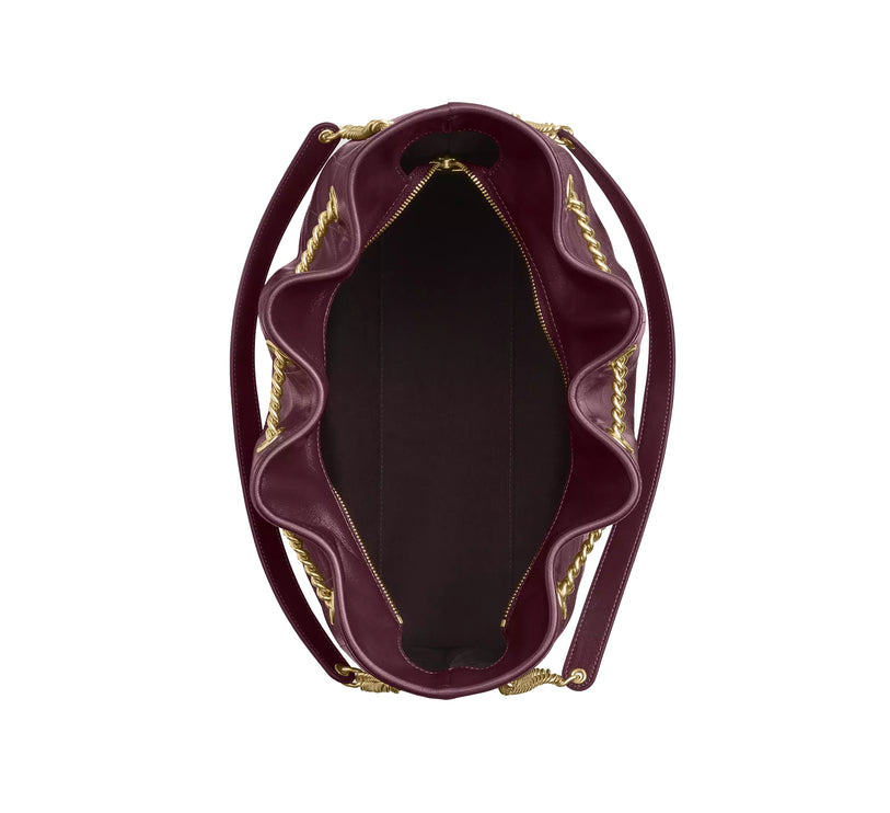 Coach Women's Evelyn Large Shoulder Bag With Quilting Gold