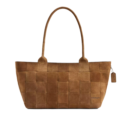 Coach Women's Alter/Ego Large Tote Bag In Upcrafted Suede Cedar Suede