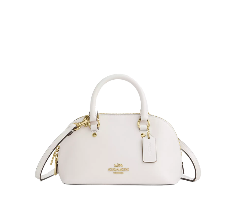 Coach Women's Lara Mini Satchel Bag Gold/Chalk