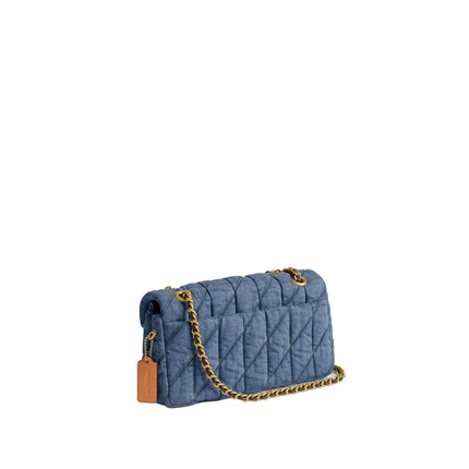 Coach Women's Tabby Shoulder Bag 26 With Quilting Denim/Brass/Indigo