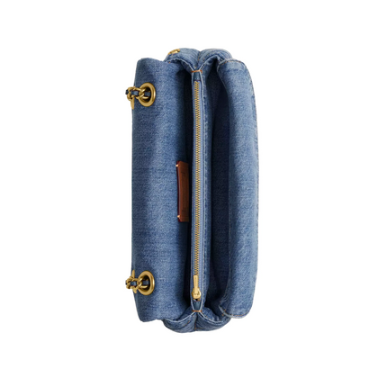 Coach Women's Tabby Shoulder Bag 26 With Quilting Denim/Brass/Indigo