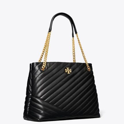 Tory Burch Women's Kira Chevron Tote Black