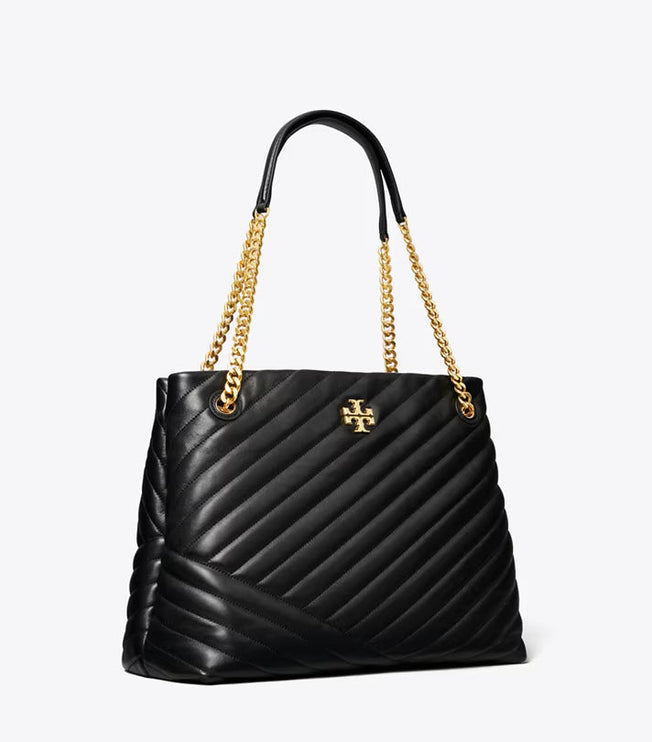 Tory Burch Women's Kira Chevron Tote Black