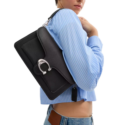 Coach Women's Tabby Shoulder Bag 26 Silver/Black