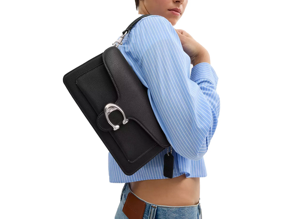 Coach Women's Tabby Shoulder Bag 26 Silver/Black