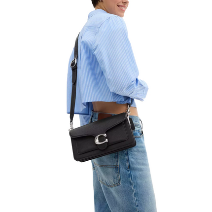 Coach Women's Tabby Shoulder Bag 26 Silver/Black