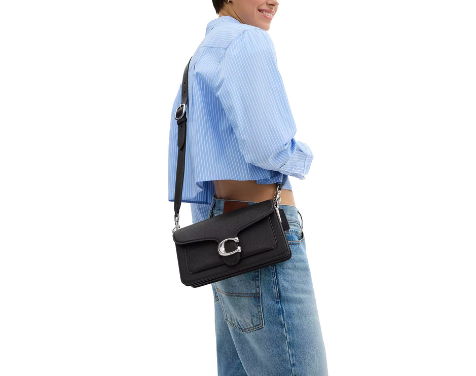 Coach Women's Tabby Shoulder Bag 26 Silver/Black