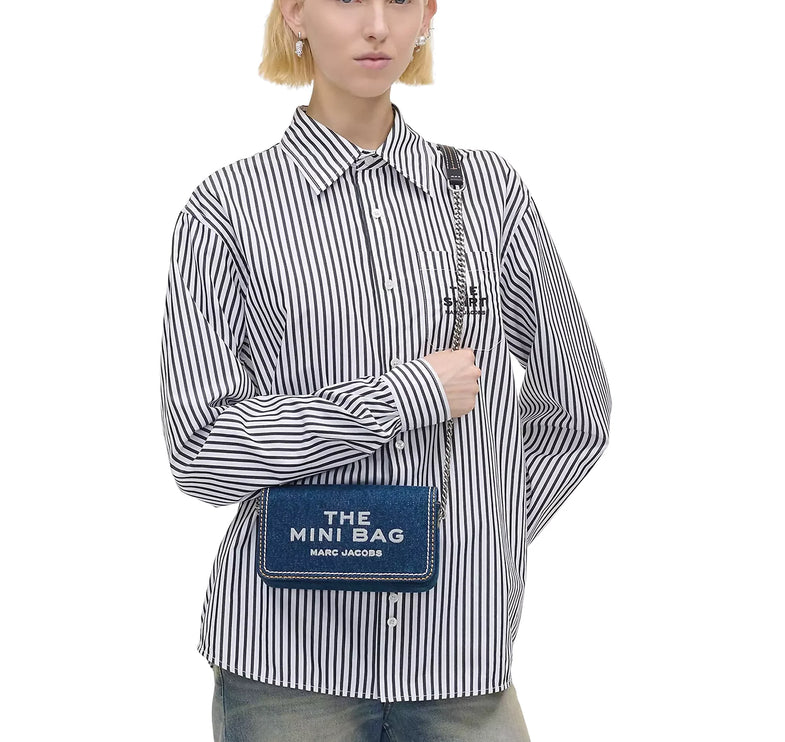 Marc Jacobs Women's The Denim Chain Mini Bag Dark Wash