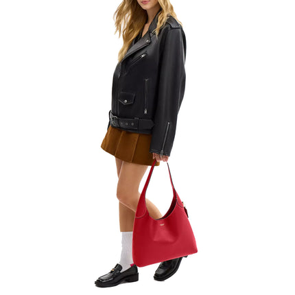 Coach Women's Brooklyn Shoulder Bag 34 Brass/Scarlet