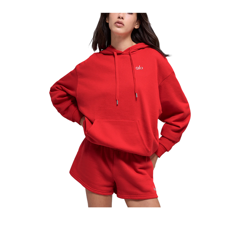 alo Women's Accolade Hoodie Bright Red