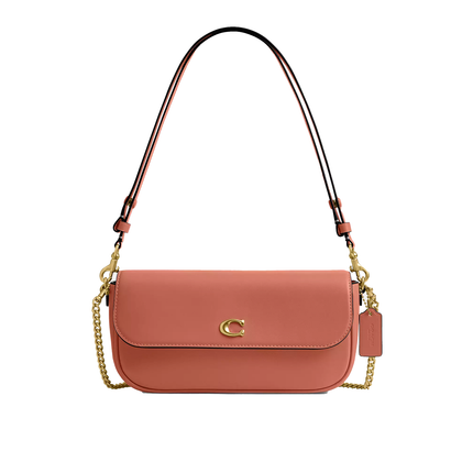 Coach Women's Brook Flap Chain Bag Brass/Dark Peach