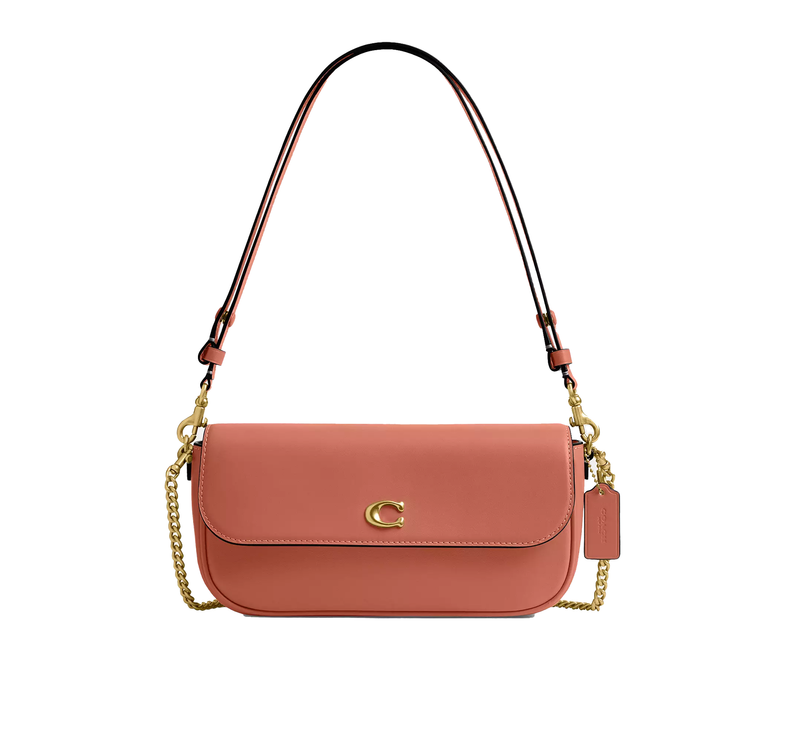 Coach Women's Brook Flap Chain Bag Brass/Dark Peach
