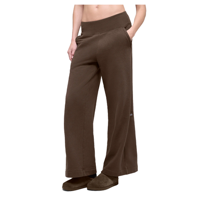 alo Women's Serenity Wide Leg Sweatpant Espresso