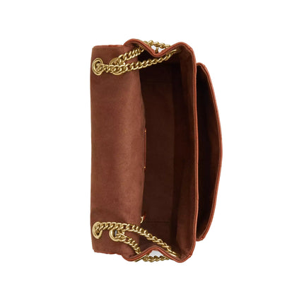 Coach Women's Elodie Crossbody Bag With Quilting Gold/Cinnamon