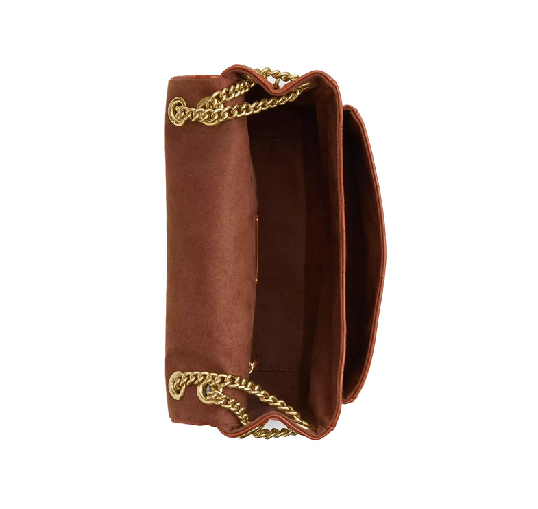 Coach Women's Elodie Crossbody Bag With Quilting Gold/Cinnamon