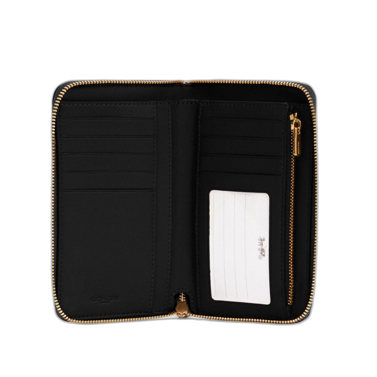 Coach Women's Medium Id Zip Wallet Gold/Black