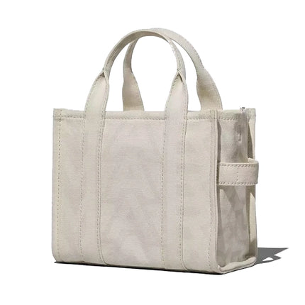 Marc Jacobs Women's The Outline Monogram Small Tote Bag Optic White