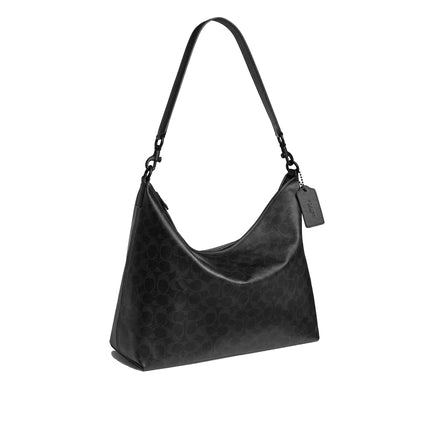 Coach Unisex Laurel Bag 36 In Signature Canvas Matte Black/Black