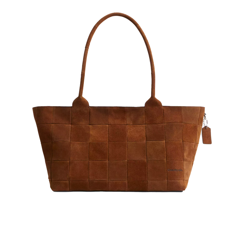 Coach Women's Alter/Ego Large Tote Bag In Upcrafted Suede Warm Brown