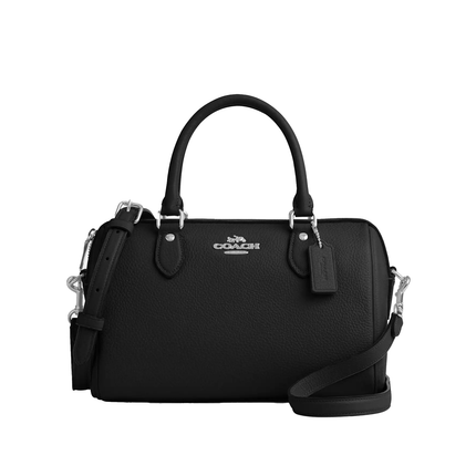 Coach Women's Rowan Satchel Bag Silver/Black