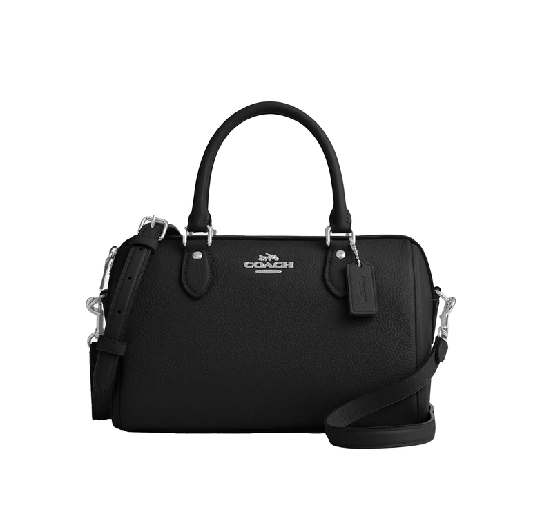 Coach Women's Rowan Satchel Bag Silver/Black