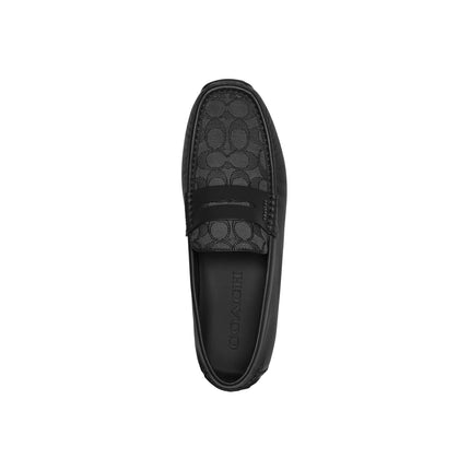 Coach Men's Liam Driver In Signature Jacquard Black