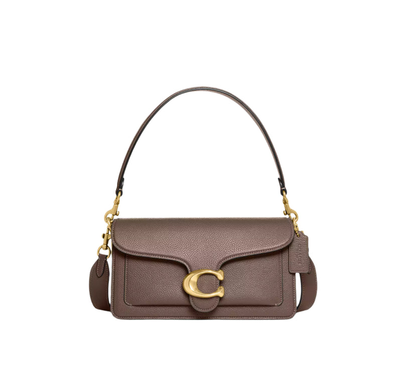 Coach Women's Tabby Shoulder Bag 26 Pebbled Leather/Brass/Dark Stone