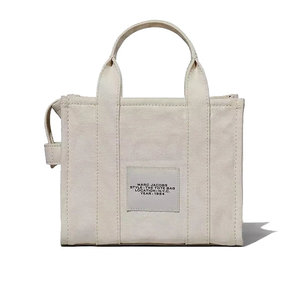 Marc Jacobs Women's The Outline Monogram Small Tote Bag Optic White