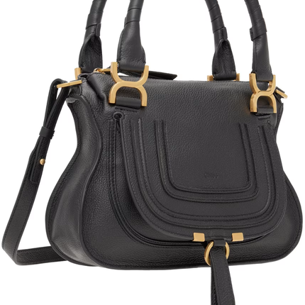 CHLOÉ Women's Small Marcie Double Carry Bag Black