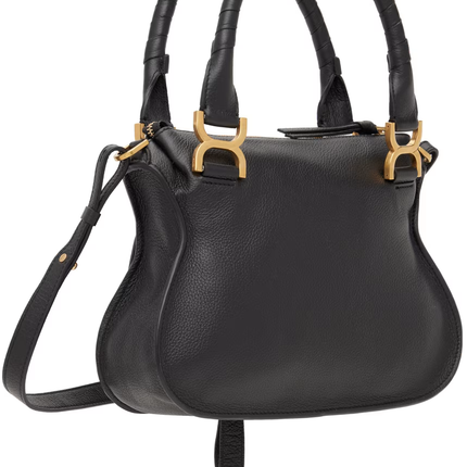 CHLOÉ Women's Small Marcie Double Carry Bag Black