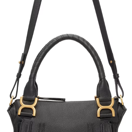 CHLOÉ Women's Small Marcie Double Carry Bag Black