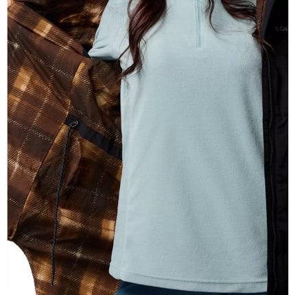 Columbia Women's Chatfield Hill II Novelty Jacket Black/Tobacco Omblur Print