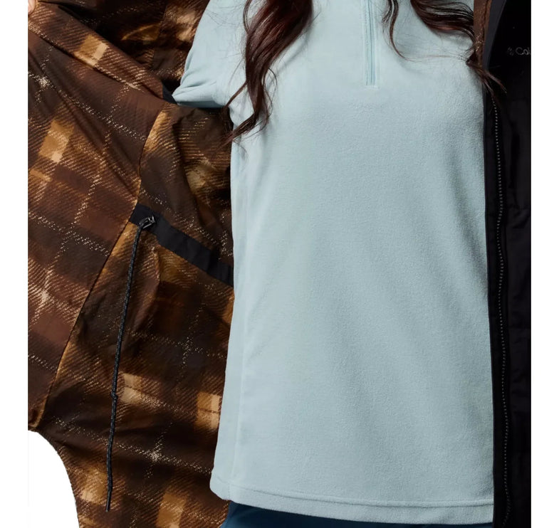 Columbia Women's Chatfield Hill II Novelty Jacket Black/Tobacco Omblur Print