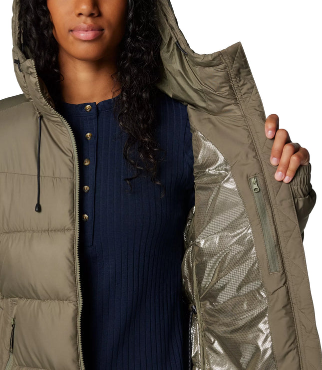 Columbia Women's Pike Lake II Long Jacket Stone Green