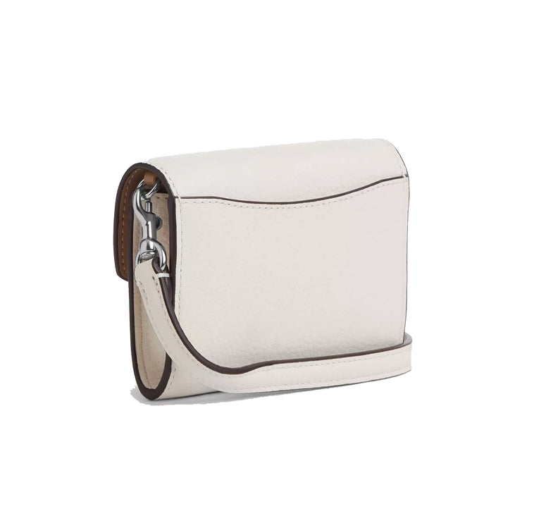 Coach Women's Mini Envelope Wallet With Strap Silver/Chalk