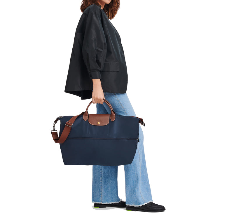 Longchamp Women's Le Pliage Original Travel Bag Expandable Navy