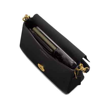 Coach Women's Soft Tabby Shoulder Bag Brass/Black