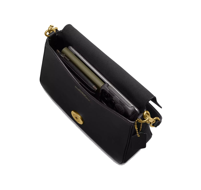 Coach Women's Soft Tabby Shoulder Bag Brass/Black