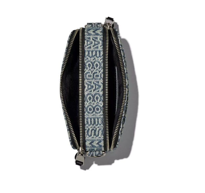 Marc Jacobs Women's The Washed Monogram Denim Snapshot Multi