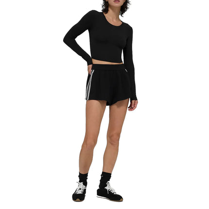 alo Women's Track Star Short Black