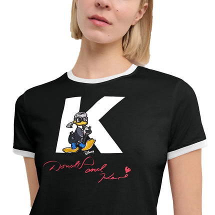 Disney x KARL LAGERFELD Women's Initial T-Shirt Black