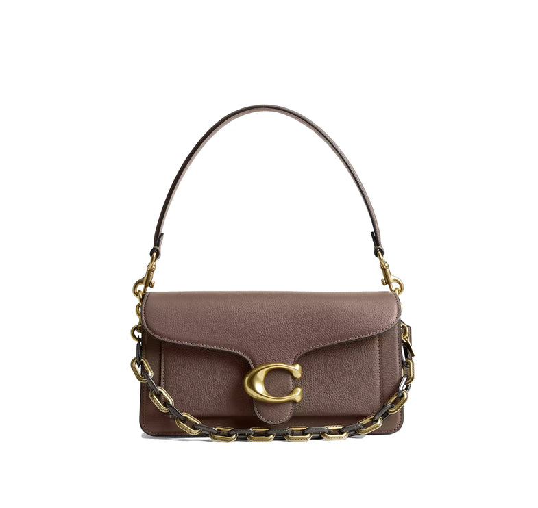 Coach Women's Link Chain Strap Brass/Pewter