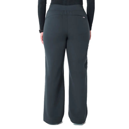 FIGS Women's High Waisted Isabel Wide Leg Scrub Pants Dark Harbor
